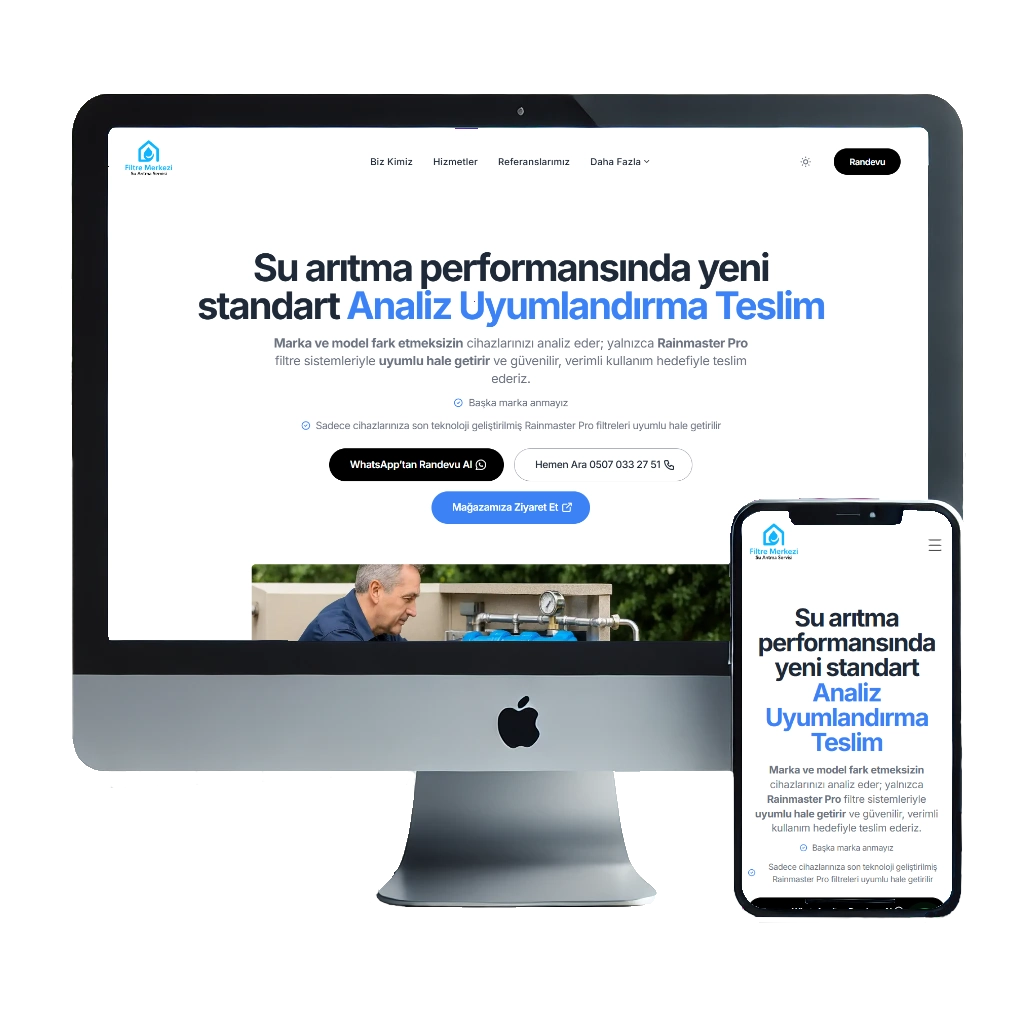 Filtre Merkezi website preview