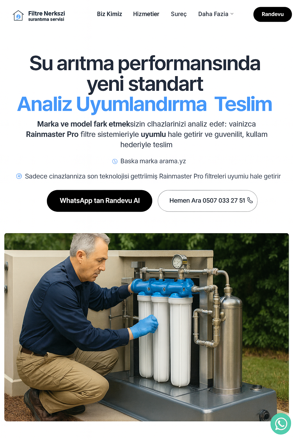 Filtre Merkezi website preview